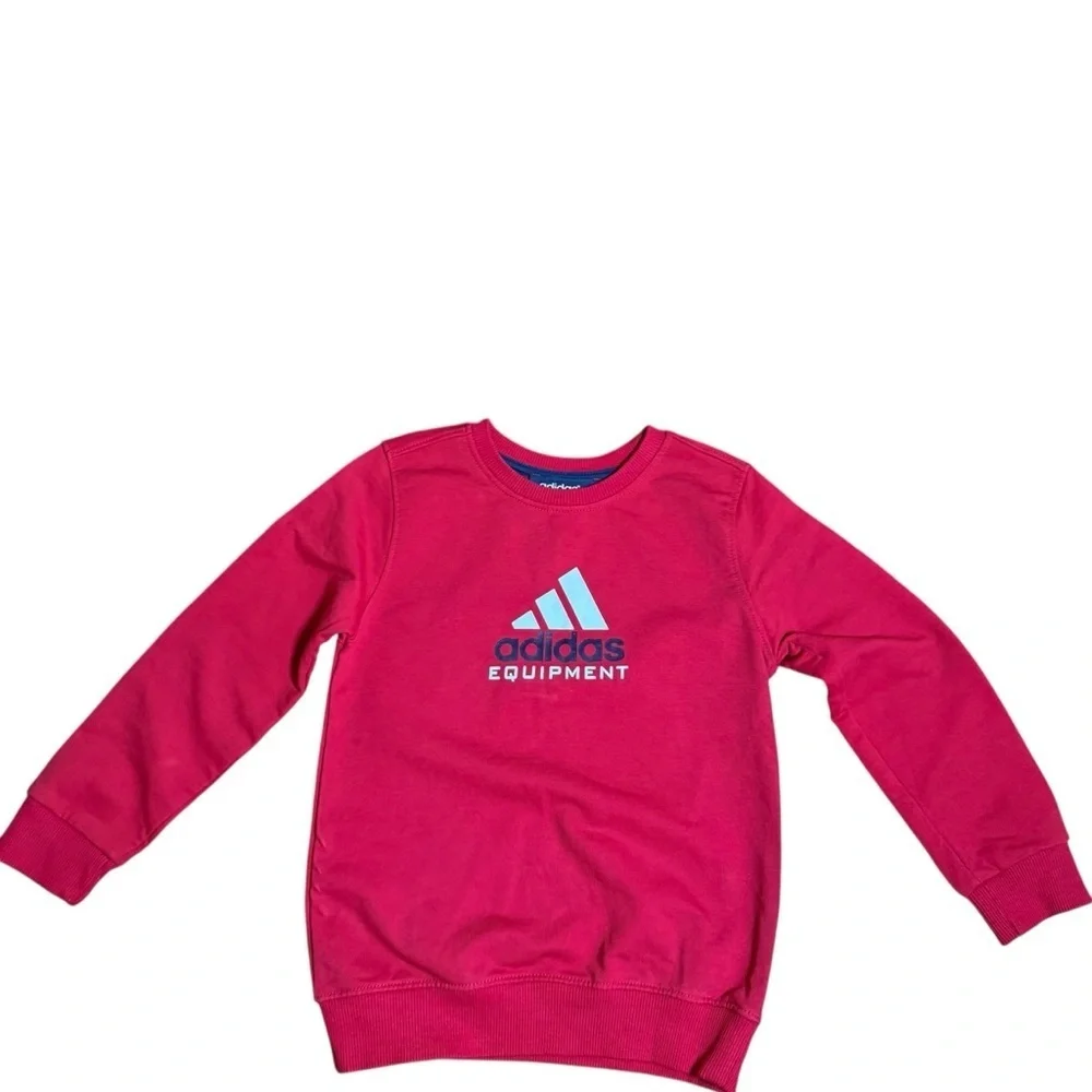 Adidas| Kids Unisex Red and Blue Long Sleeve Crewneck Tracksuit -Size 4 years